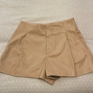 Alice and Olivia vegan leather shorts